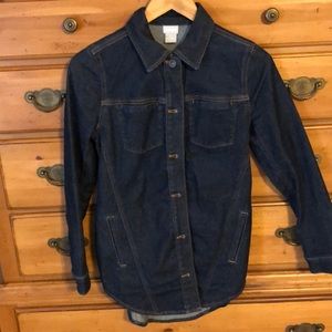 Dark Denim “shacket” Chico’s size 00